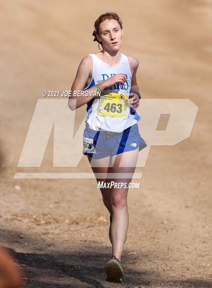 Thumbnail 1 in CIF State Cross Country Championships (Girls D1 Race) photogallery.