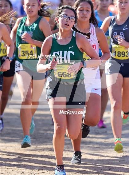 Thumbnail 2 in CIF State Cross Country Championships (Girls D1 Race) photogallery.