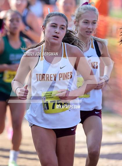 Thumbnail 3 in CIF State Cross Country Championships (Girls D1 Race) photogallery.