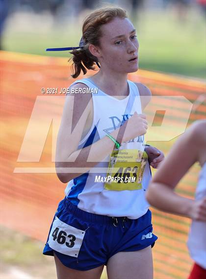 Thumbnail 1 in CIF State Cross Country Championships (Girls D1 Race) photogallery.