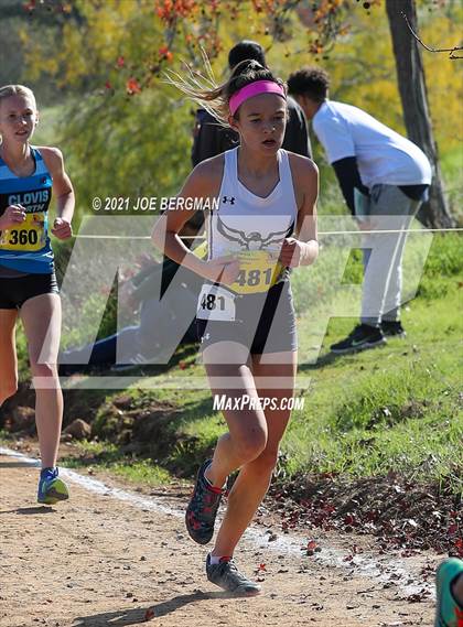 Thumbnail 1 in CIF State Cross Country Championships (Girls D1 Race) photogallery.