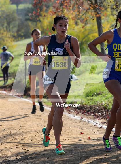 Thumbnail 1 in CIF State Cross Country Championships (Girls D1 Race) photogallery.