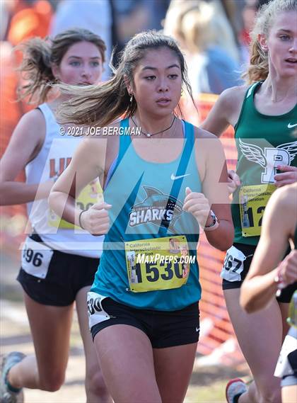 Thumbnail 3 in CIF State Cross Country Championships (Girls D1 Race) photogallery.