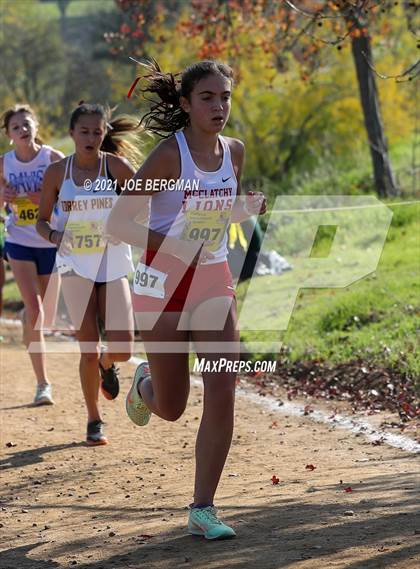 Thumbnail 2 in CIF State Cross Country Championships (Girls D1 Race) photogallery.