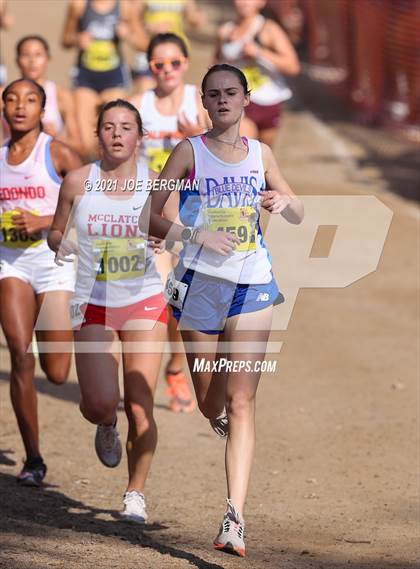 Thumbnail 1 in CIF State Cross Country Championships (Girls D1 Race) photogallery.
