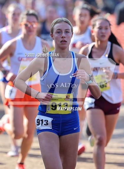 Thumbnail 3 in CIF State Cross Country Championships (Girls D1 Race) photogallery.