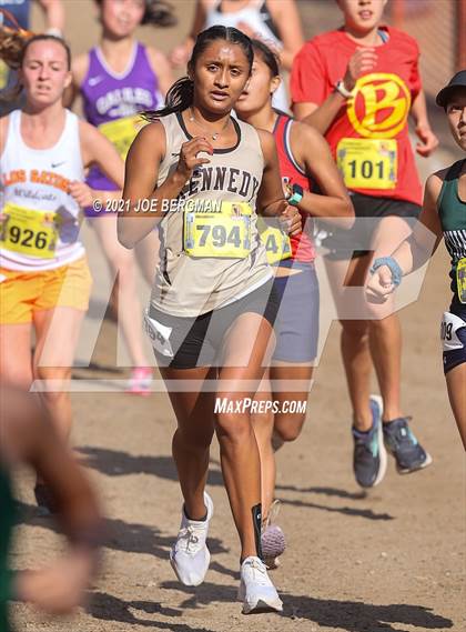 Thumbnail 1 in CIF State Cross Country Championships (Girls D1 Race) photogallery.