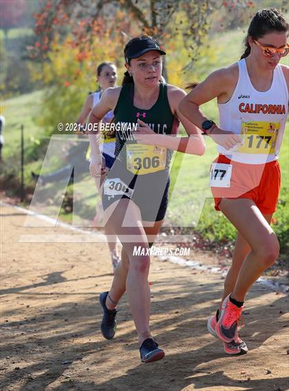 Thumbnail 2 in CIF State Cross Country Championships (Girls D1 Race) photogallery.