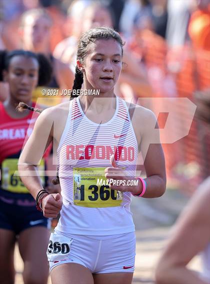 Thumbnail 3 in CIF State Cross Country Championships (Girls D1 Race) photogallery.