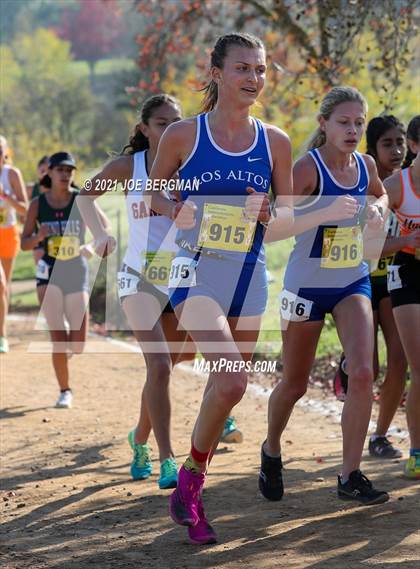 Thumbnail 1 in CIF State Cross Country Championships (Girls D1 Race) photogallery.