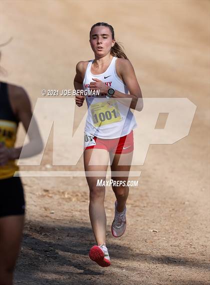 Thumbnail 1 in CIF State Cross Country Championships (Girls D1 Race) photogallery.