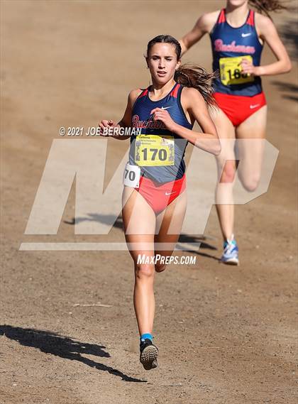 Thumbnail 2 in CIF State Cross Country Championships (Girls D1 Race) photogallery.
