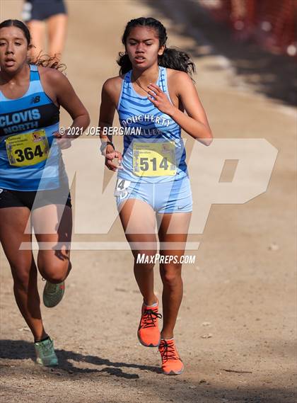 Thumbnail 2 in CIF State Cross Country Championships (Girls D1 Race) photogallery.