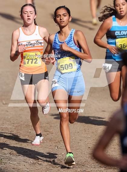Thumbnail 3 in CIF State Cross Country Championships (Girls D1 Race) photogallery.