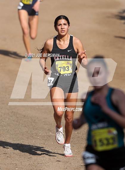 Thumbnail 2 in CIF State Cross Country Championships (Girls D1 Race) photogallery.