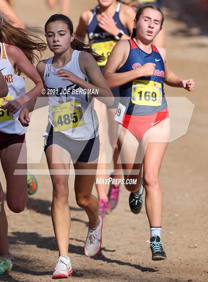 Thumbnail 3 in CIF State Cross Country Championships (Girls D1 Race) photogallery.