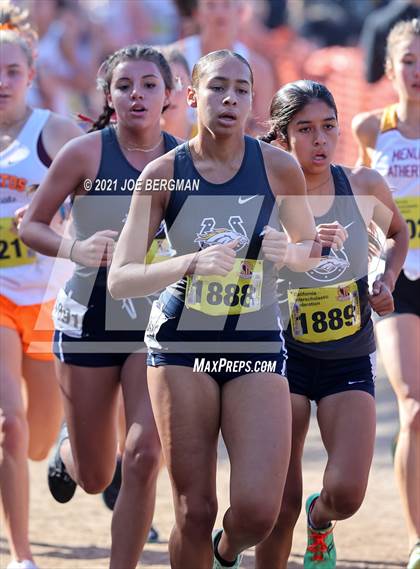 Thumbnail 1 in CIF State Cross Country Championships (Girls D1 Race) photogallery.