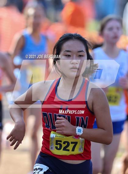 Thumbnail 2 in CIF State Cross Country Championships (Girls D1 Race) photogallery.
