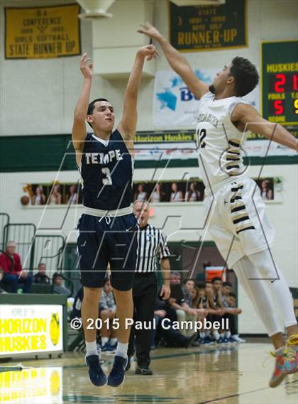 Thumbnail 1 in Tempe vs Verrado (Horizon Holiday Hoops Tournament) photogallery.