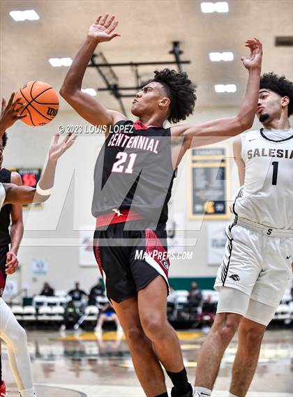 Thumbnail 3 in Centennial vs. Salesian College Preparatory (The Classic at Damien) photogallery.