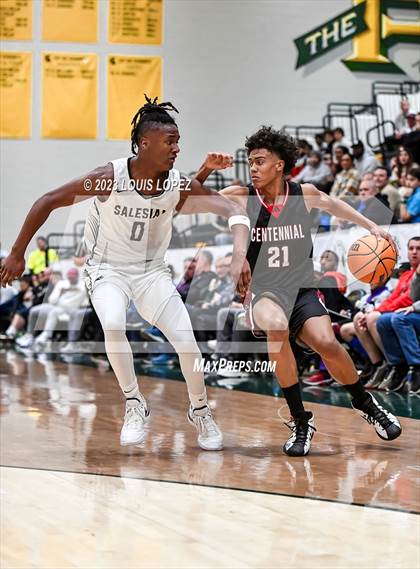 Thumbnail 2 in Centennial vs. Salesian College Preparatory (The Classic at Damien) photogallery.