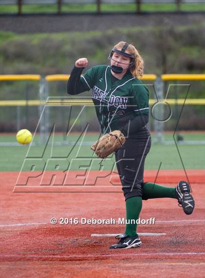 Thumbnail 3 in Sheldon vs. Eagle Point (Medford Spring Break High School Fastpitch Classic) photogallery.