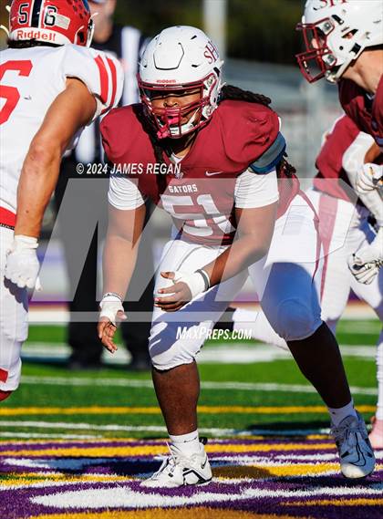 Thumbnail 3 in Burlingame vs. Sacred Heart Prep (CCS D4 Final at San Jose City College) photogallery.