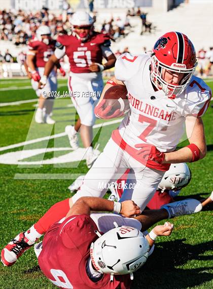 Thumbnail 3 in Burlingame vs. Sacred Heart Prep (CCS D4 Final at San Jose City College) photogallery.