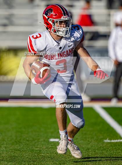 Thumbnail 1 in Burlingame vs. Sacred Heart Prep (CCS D4 Final at San Jose City College) photogallery.