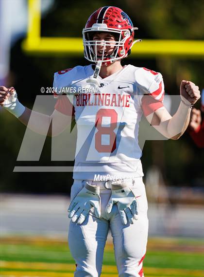 Thumbnail 1 in Burlingame vs. Sacred Heart Prep (CCS D4 Final at San Jose City College) photogallery.