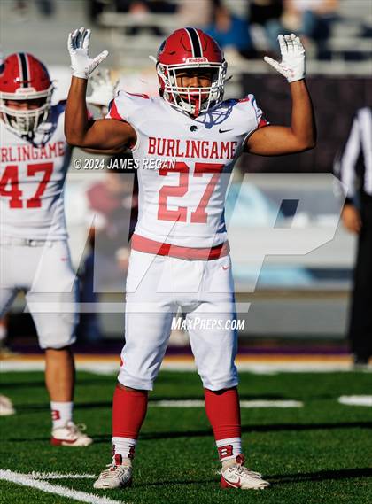 Thumbnail 2 in Burlingame vs. Sacred Heart Prep (CCS D4 Final at San Jose City College) photogallery.