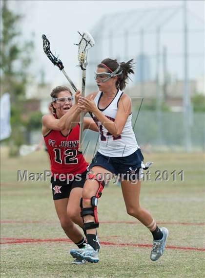 Thumbnail 2 in St. John's v Cy-Fair (D1 TGHSLL State Final) photogallery.