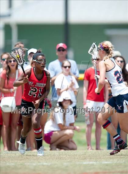 Thumbnail 1 in St. John's v Cy-Fair (D1 TGHSLL State Final) photogallery.
