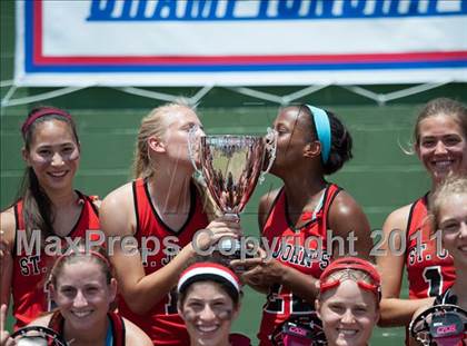 Thumbnail 2 in St. John's v Cy-Fair (D1 TGHSLL State Final) photogallery.