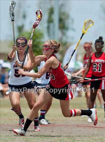 Thumbnail 1 in St. John's v Cy-Fair (D1 TGHSLL State Final) photogallery.