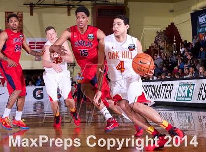 Thumbnail 2 in Oak Hill Academy vs. Findlay Prep (Dick's Sporting Goods National Tournament) photogallery.