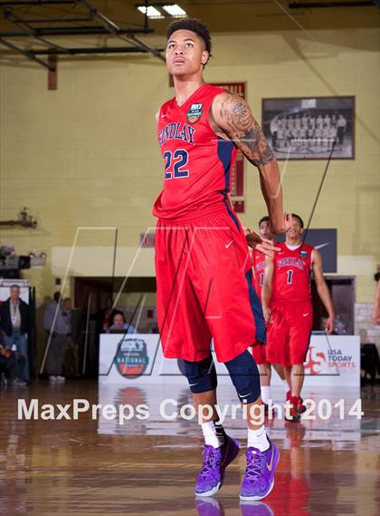 Thumbnail 2 in Oak Hill Academy vs. Findlay Prep (Dick's Sporting Goods National Tournament) photogallery.