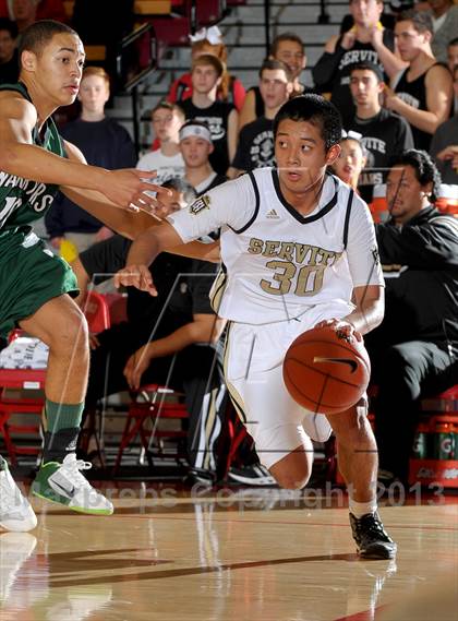 Thumbnail 2 in Brethren Christian vs. Servite (Nike Extravaganza) photogallery.