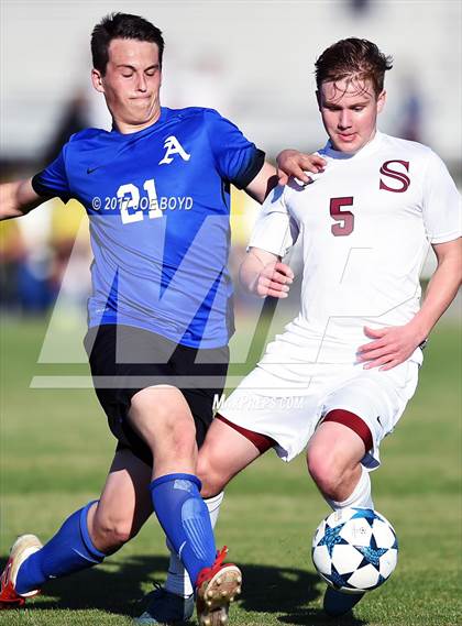 Thumbnail 1 in Sparkman vs. Auburn (Southern Soccer Challenge  Invitational Tournament) photogallery.