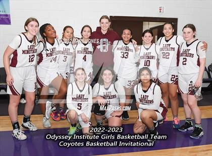 Thumbnail 3 in Odyssey Institute vs. Highland Prep (Coyotes Basketball Invitational) photogallery.