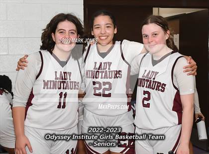 Thumbnail 3 in Odyssey Institute vs. Highland Prep (Coyotes Basketball Invitational) photogallery.