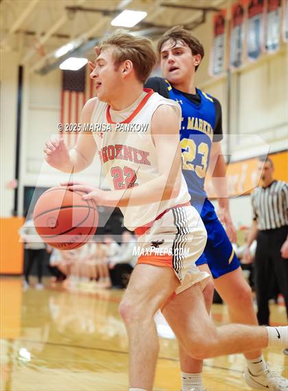 Thumbnail 3 in Phoenix vs Mt. Markham (NYSPHSAA Section 3 Class B Semi Finals) photogallery.