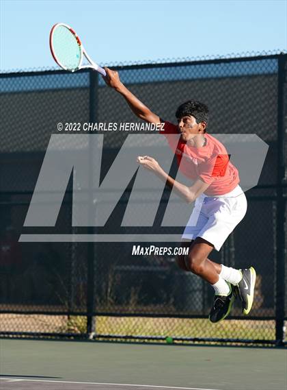 Thumbnail 3 in The Woodlands vs Memorial (UIL 6A Team Tennis Semifinal) photogallery.