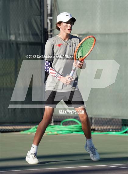 Thumbnail 2 in The Woodlands vs Memorial (UIL 6A Team Tennis Semifinal) photogallery.