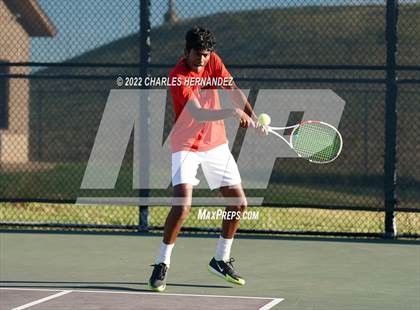 Thumbnail 3 in The Woodlands vs Memorial (UIL 6A Team Tennis Semifinal) photogallery.