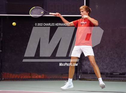 Thumbnail 2 in The Woodlands vs Memorial (UIL 6A Team Tennis Semifinal) photogallery.