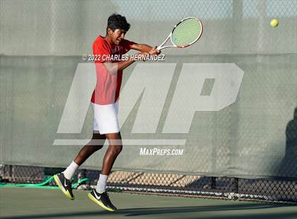 Thumbnail 2 in The Woodlands vs Memorial (UIL 6A Team Tennis Semifinal) photogallery.