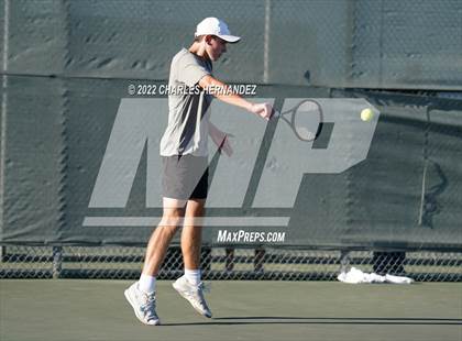 Thumbnail 3 in The Woodlands vs Memorial (UIL 6A Team Tennis Semifinal) photogallery.