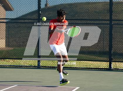 Thumbnail 2 in The Woodlands vs Memorial (UIL 6A Team Tennis Semifinal) photogallery.