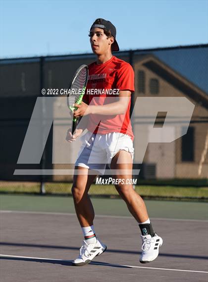 Thumbnail 2 in The Woodlands vs Memorial (UIL 6A Team Tennis Semifinal) photogallery.
